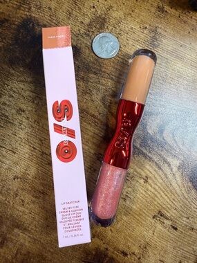 ONE/SIZE Dual-Ended Lip Duo in Peach & Shimmering Pink